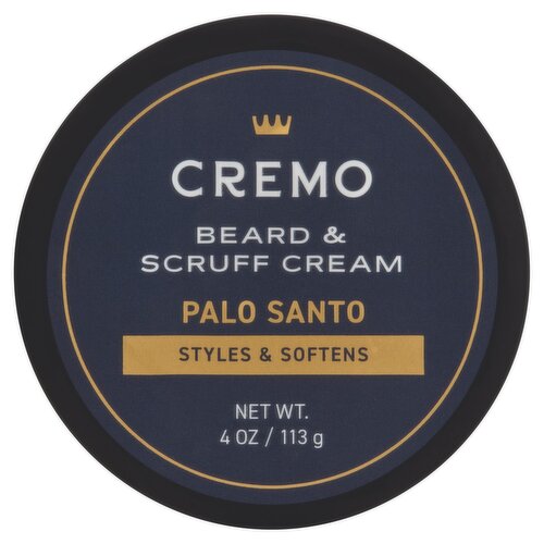 Cremo Palo Santo Styles & Softens Beard & Scruff Cream, 4 oz