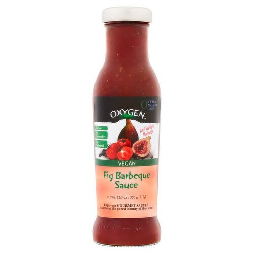 Oxygen Vegan Fig Barbeque Sauce, 12.3 oz