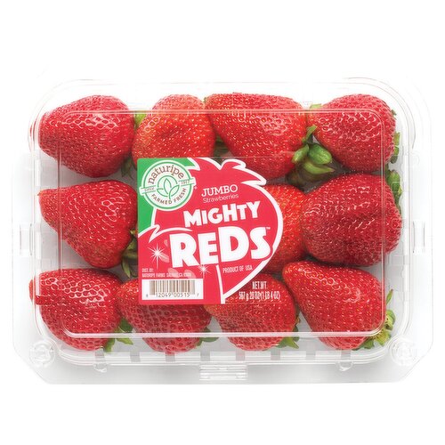 Naturipe Farmed Fresh Mighty Reds Jumbo Strawberries, 20 oz