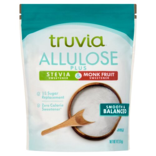 Truvia Allulose Plus Stevia & Monk Fruit Sweetener, 14 oz