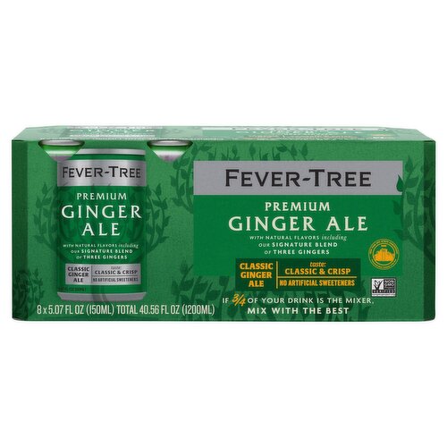 Fever-Tree Premium Ginger Ale, 5.07 fl oz, 8 count