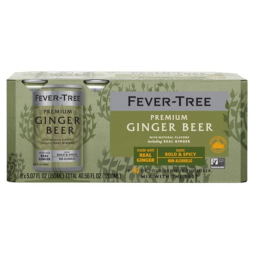 Fever-Tree Premium Ginger Beer, 5.07 fl oz, 8 count