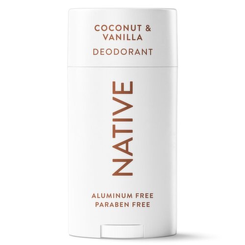 NATIVE ALUMINUM FREE DEODORANT FOR MEN & WOMEN, 72 HOUR SOLID DEODORANT STICK, COCONUT & VANILLA, 2