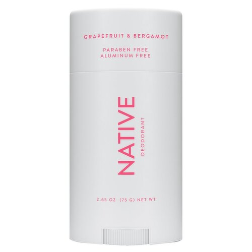 NATIVE Grapefruit & Bergamot Deodorant, 2.65 oz