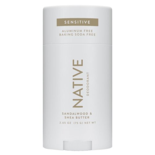 NATIVE Sensitive Sandalwood & Shea Butter Deodorant, 2.65 oz