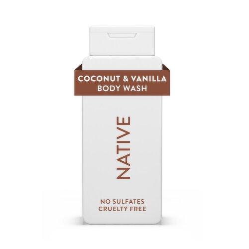 Native Coconut & Vanilla Body Wash 18oz
