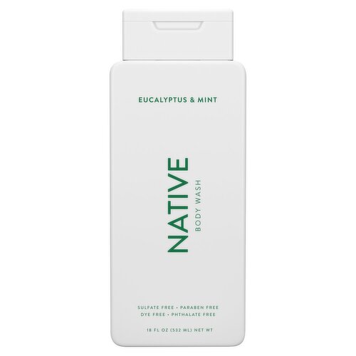 Native Eucalyptus & Mint Body Wash, 18 fl oz