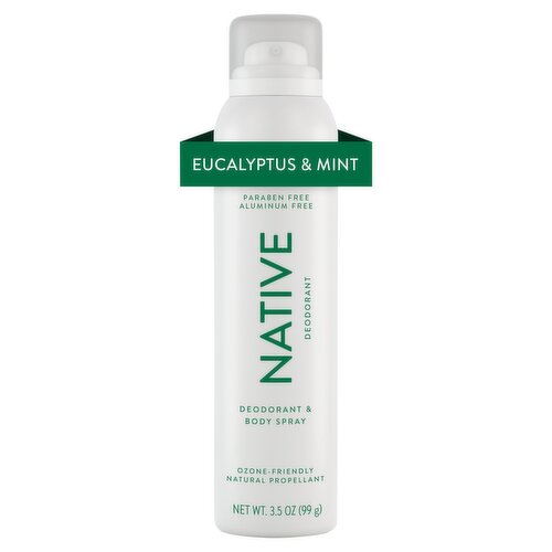 Native Eucalyptus & Mint Deodorant & Body Spray, 3.5 oz