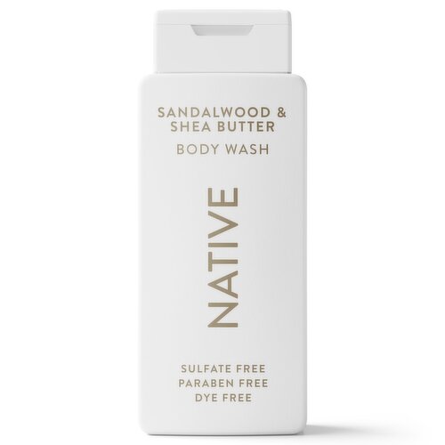 Native Body Wash Sandalwood & Shea Butter, 18 fl oz