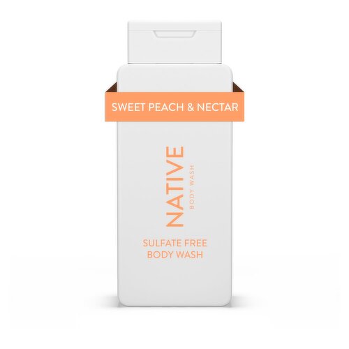 Native Sweet Peach & Nectar Body Wash, 18 fl oz