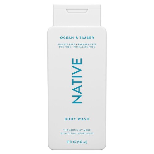 Native Ocean & Timber Body Wash, 18 fl oz