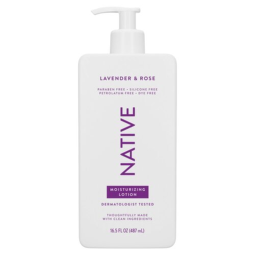 Native Lavender & Rose Moisturizing Lotion, 16.5 fl oz