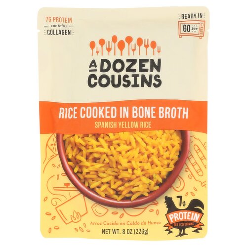 A Dozen Cousins Spanish Yellow Rice Cooked in Bone Broth, 8 oz