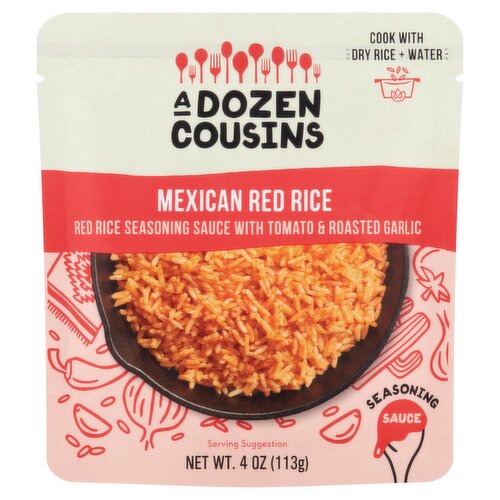 A Dozen Cousins Mexican Red Rice Seasoning Sauce, 4 oz