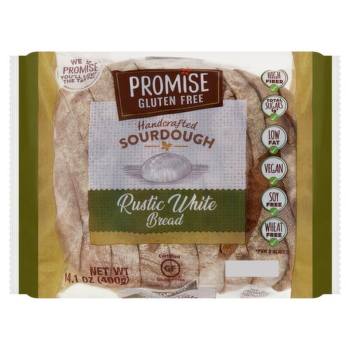 Promise Gluten Free Handcrafted Sourdough Rustic White Bread, 14.1 oz