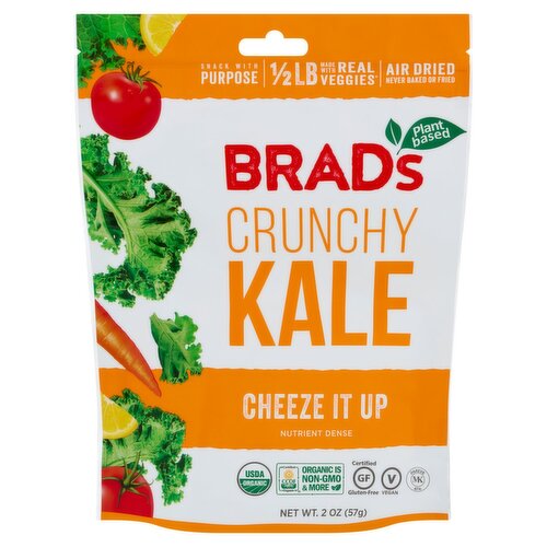 Brad's Plant Based Cheeze It Up Crunchy Kale, 2 oz