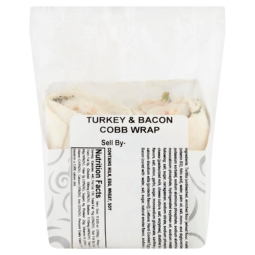 Fresh Creative Cuisine Turkey & Bacon Cobb Wrap, 9.1 oz