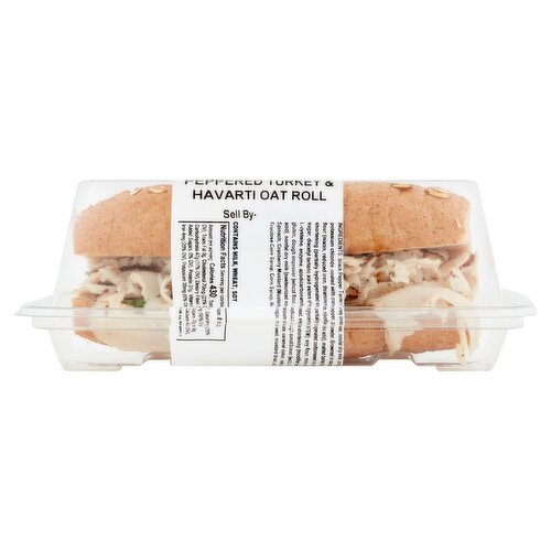 Fresh Creative Cuisine Peppered Turkey & Havarti Oat Roll, 7.5 oz