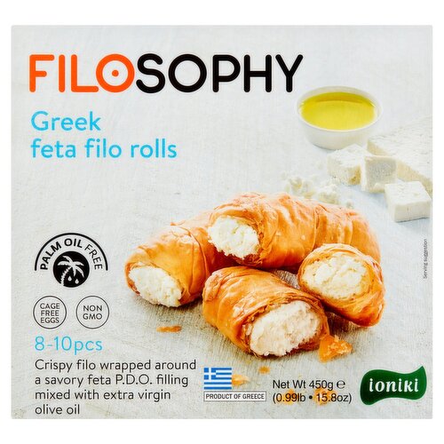 Ioniki Filosophy Greek Feta Filo Rolls, 15.8 oz