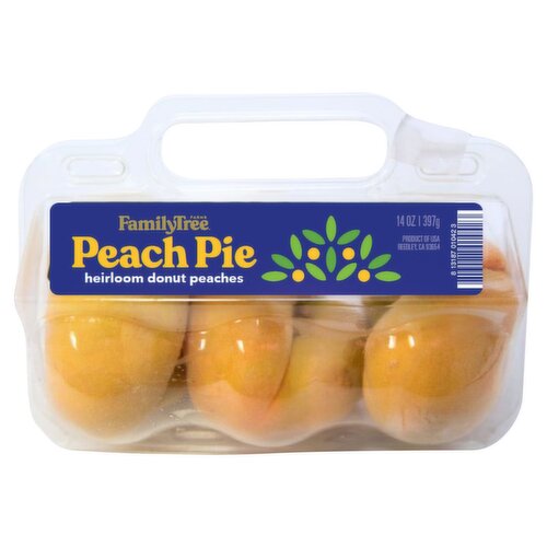 FamilyTree Farms Peach Pie Heirloom Donut Peaches, 14 oz