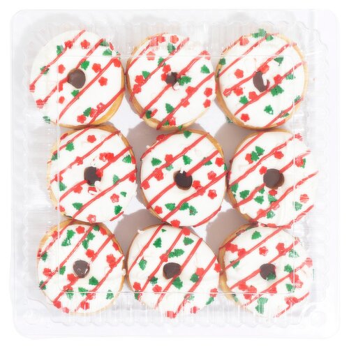 CT Bakery Mini Christmas Ring Donuts, 9 count, 11.74 oz