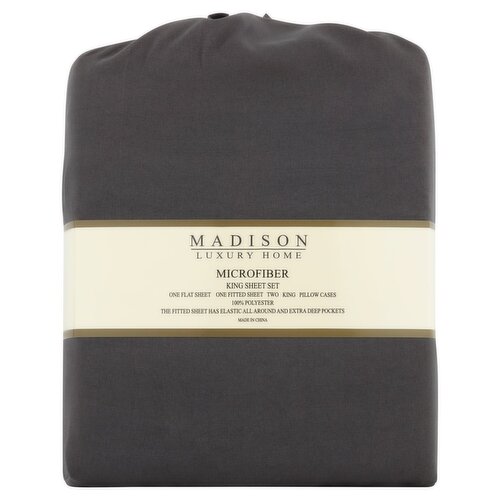 Madison Luxury Home Microfiber King Sheet Set
