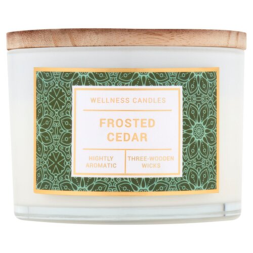 Wellness Candles Frosted Cedar Candle, 14 oz