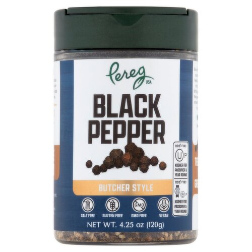 Pereg Butcher Style Black Pepper, 4.25 oz