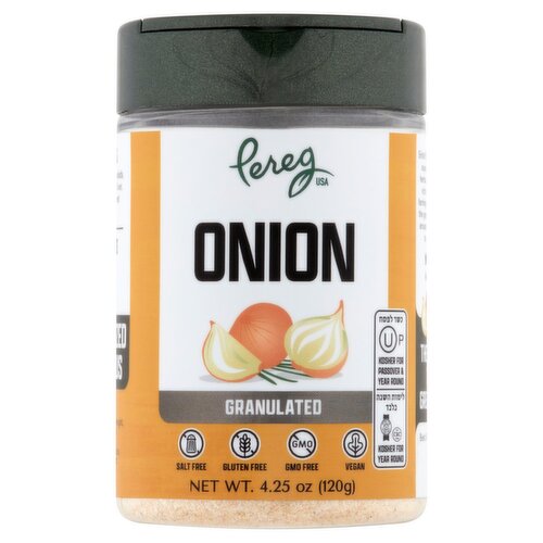 Pereg Granulated Onion, 4.25 oz