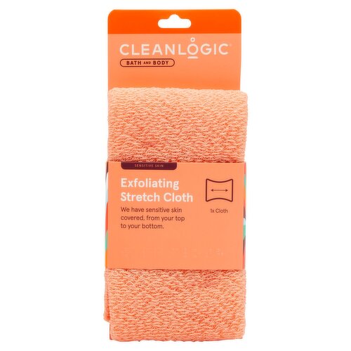 Cleanlogic Bath and Body Sensitive Skin Exfoliating Stretch Cloth