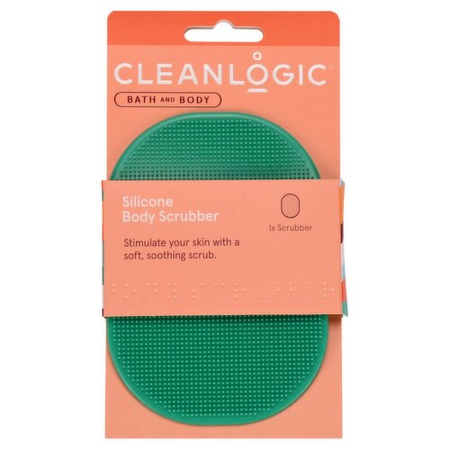 Cleanlogic Bath and Body Silicone Body Scrubber, 1 count