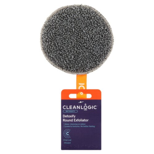 Cleanlogic Detoxify Round Exfoliator Scrubber