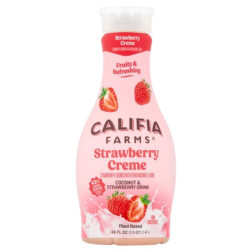 Califia Farms Coconut & Strawberry Creme Drink, 48 fl oz