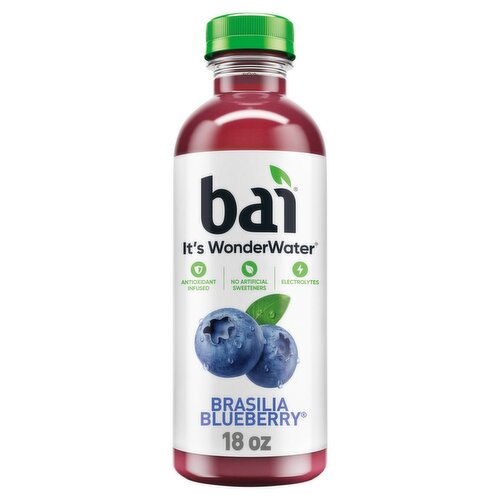 Bai It's WonderWater Brasilia Blueberry Flavored Antioxidant Beverage, 18 fl oz