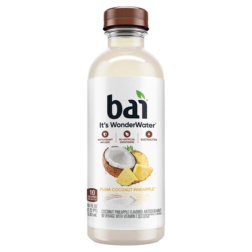 Bai It's WonderWater Puna Coconut Pineapple Flavored Antioxidant Beverage, 18 fl oz