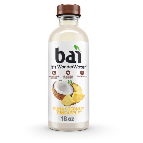 Bai It's WonderWater Puna Coconut Pineapple Flavored Antioxidant Beverage, 18 fl oz