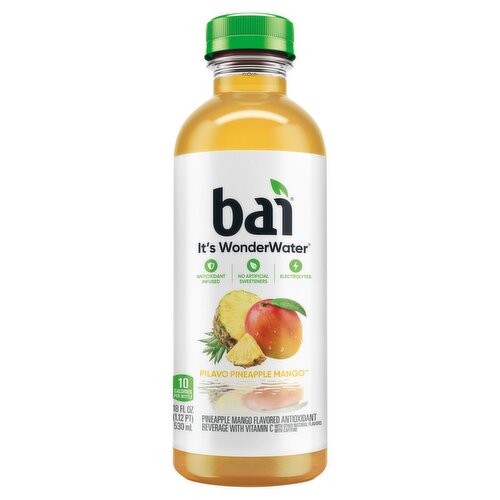 Bai It's WonderWater Pilavo Pineapple Mango Flavored Antioxidant Beverage, 18 fl oz