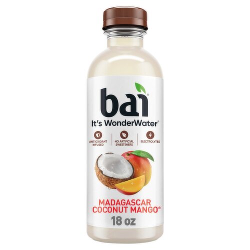 Bai It's WonderWater Madagascar Coconut Mango Antioxidant Beverage, 18 fl oz