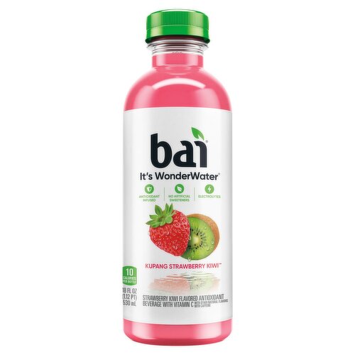 Bai It's WonderWater Kupang Strawberry Kiwi Flavored Antioxidant Beverage, 18 fl oz