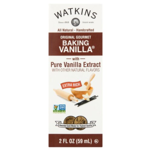 Watkins Original Gourmet Baking Vanilla, 2 fl oz