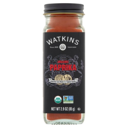 Watkins Organic Paprika, 2.9 oz