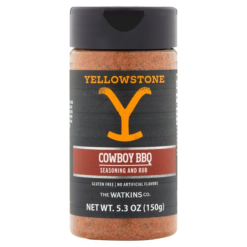 The Watkins Co. Yellowstone Cowboy BBQ Seasoning and Rub, 5.3 oz