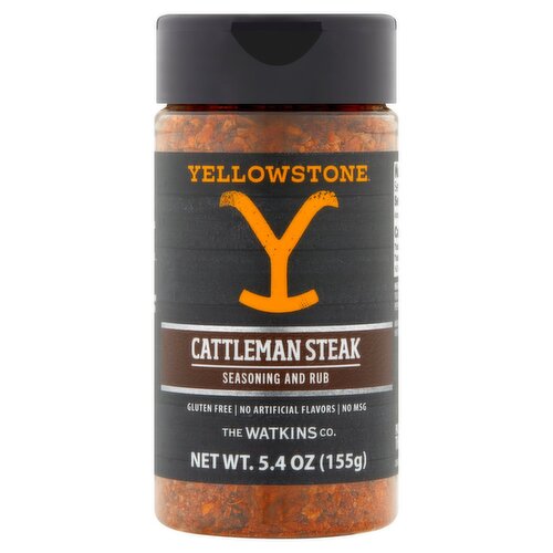 The Watkins Co. Yellowstone Cattleman Steak Seasoning and Rub, 5.4 oz