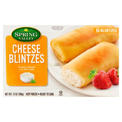 Spring Valley Cheese Blintzes, 6 count, 13 oz