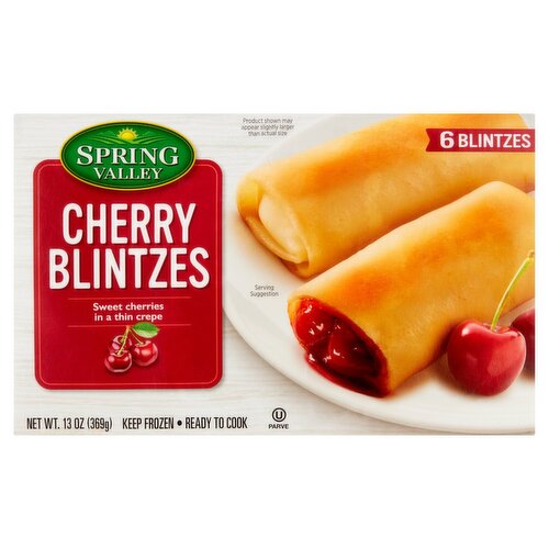 Spring Valley Cherry Blintzes, 6 count, 13 oz