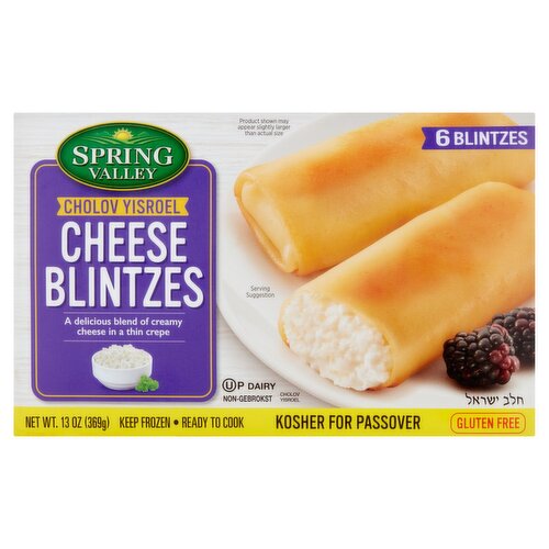 Spring Valley Cholov Yisroel Cheese Blintzes, 6 count, 13 oz