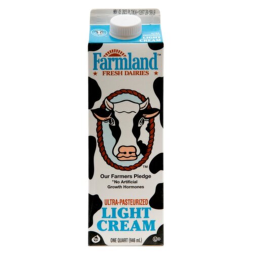 Farmland Fresh Dairies Light Cream, one quart