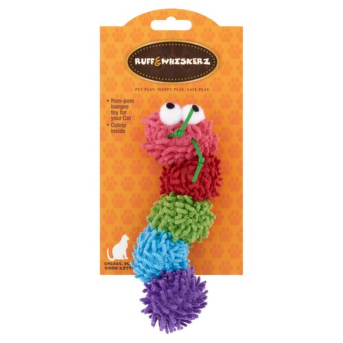 Ruff & Whiskerz Pom-Pom Bungee Cat Toy