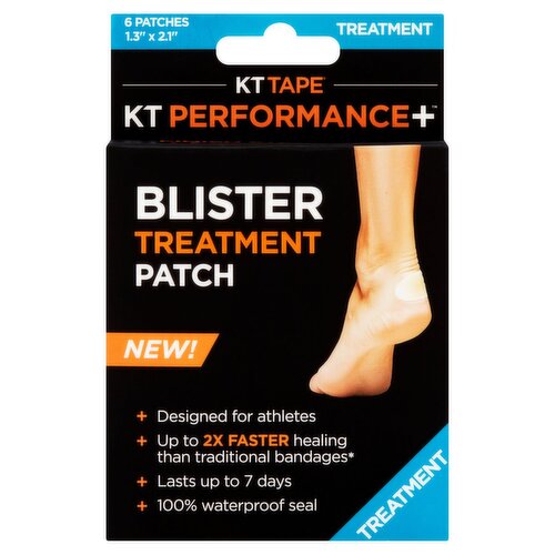 ΚΤ Τape KT Performance+ Blister Treatment Patch, 6 count