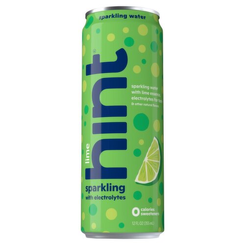 Hint Lime Sparkling Water, 12 fl oz